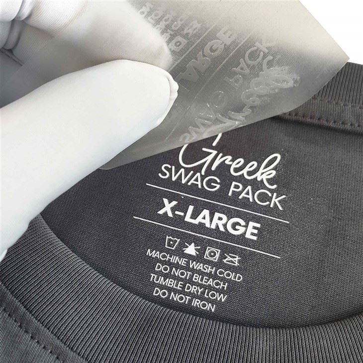 traditional size label